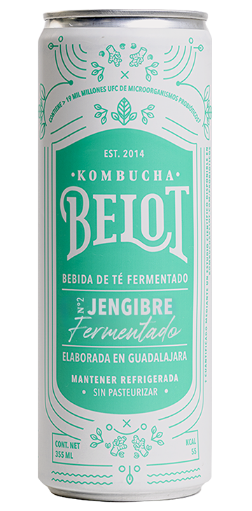 Kombucha Belot N2 Jengibre Fermentado